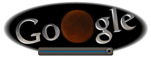 Google Doodle Mondfinsternis Ticker: Google spendiert Mondfinsternis ein eigenes Doodle.