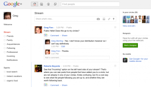 Screenshot - Google+ Stream aller News