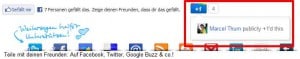 Änderung im Plus1 Button bringt mehr Vertrauen in die Webseite.